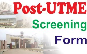 Post utme requirements
